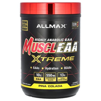 ALLMAX, MUSCLEAA™ Xtreme, Pina Colada, 1.17 lb (532 g)