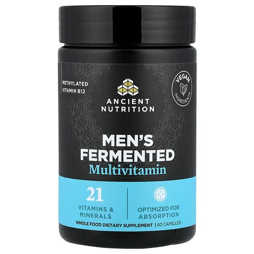 Ancient Nutrition, Men's Fermented Multivitamin, 60 Capsules