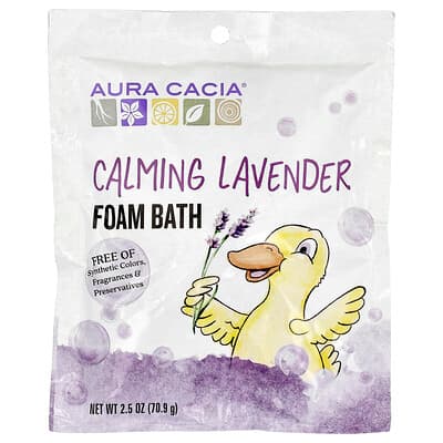 Aura Cacia, Foam Bath, Calming Lavender, 2.5 oz (70.9 g)