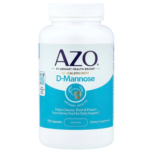AZO, D-Mannose, Urinary Health, 120 Capsules