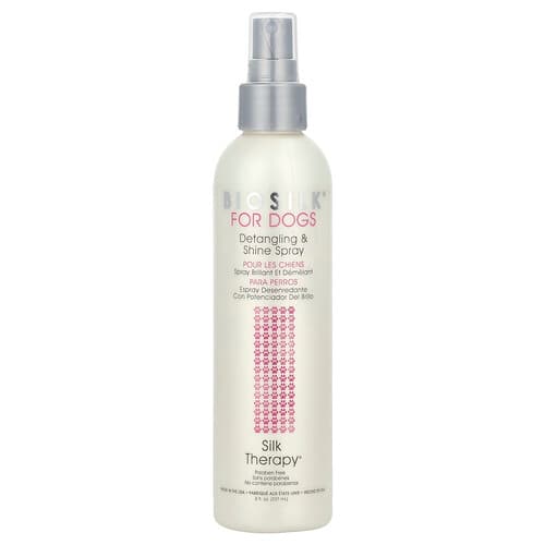 Biosilk, Silk Therapy®, Detangling & Shine Spray, For Dogs, 8 fl oz (237 ml)