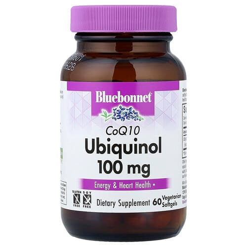 Bluebonnet Nutrition, CoQ10 Ubiquinol, 100 mg, 60 Vegetarian Softgels