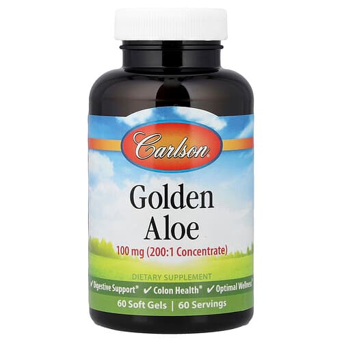 Carlson, Golden Aloe , 100 mg , 60 Soft Gels