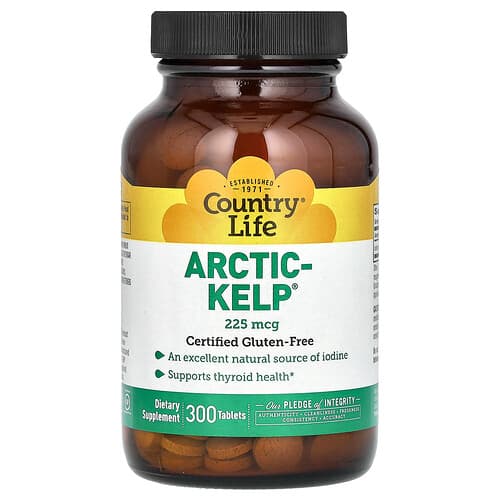 Country Life, Arctic-Kelp, 225 mcg, 300 Tablets