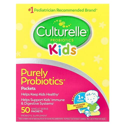 Culturelle, Kids, Purely Probiotics®, 1+ Years, 50 Single Serve Packets, 0.05 oz (1.5 g) Each