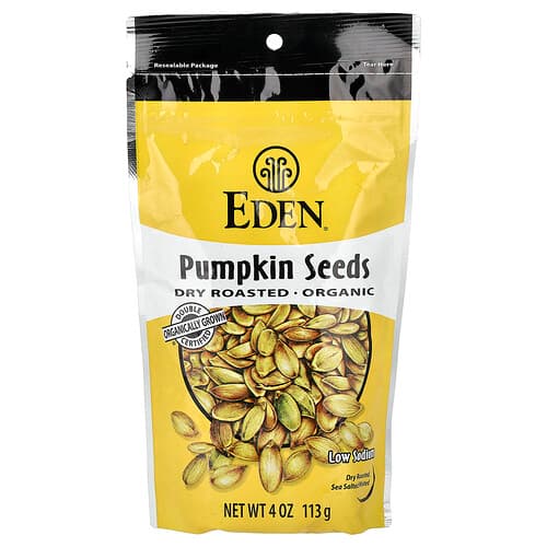 Eden Foods, Organic Pumpkin Seeds, Dry Roasted, 4 oz (113 g)