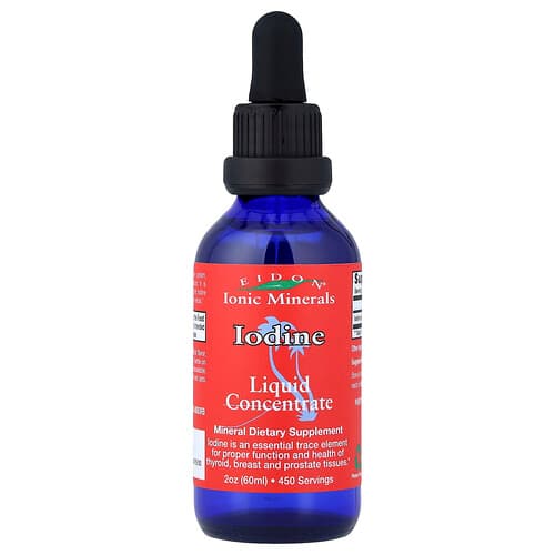 Eidon Ionic Minerals, Iodine, Liquid Concentrate, 2 oz (60 ml)