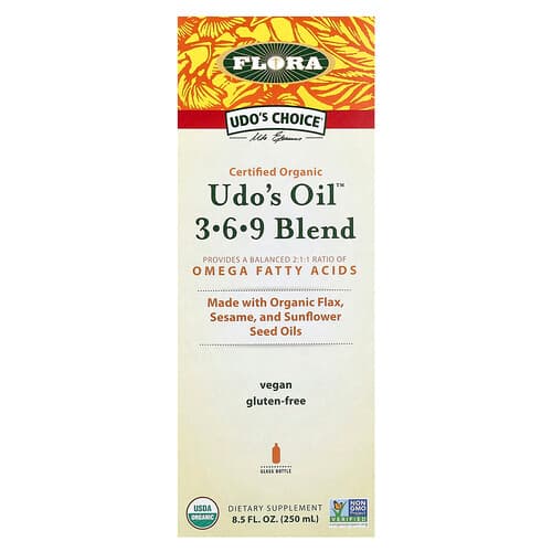 Flora, Udo's Choice, Organic Udo's Oil 3·6·9 Blend, 8.5 fl oz (250 ml)