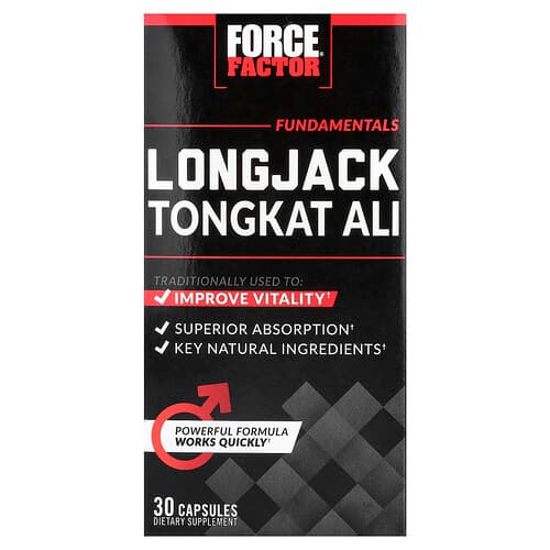 Force Factor, Fundamentals, Longjack Tongkat Ali, 30 Capsules