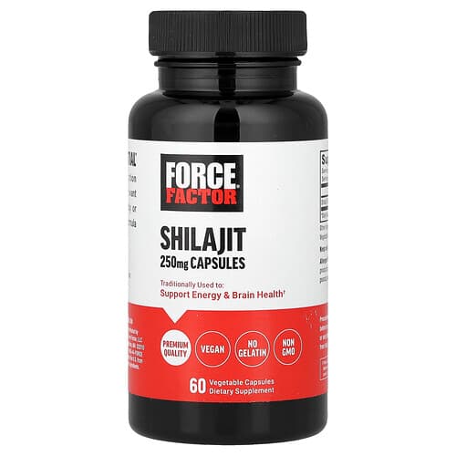 Force Factor, Shilajit, 250 mg, 60 Vegetable Capsules