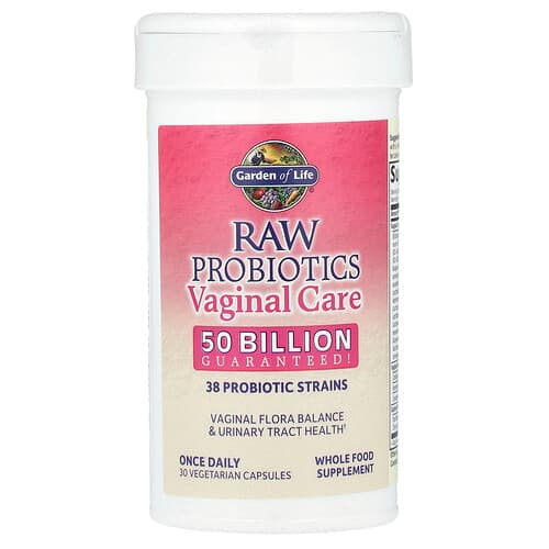 Garden of Life, RAW Probiotics, Vaginal Care, Shelf-Stable, 30 Vegetarian Capsules