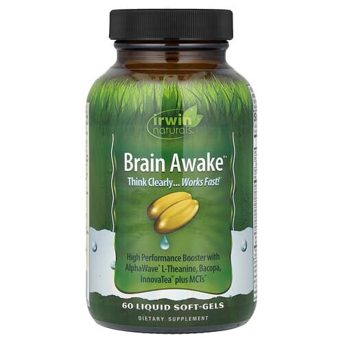 Irwin Naturals, Brain Awake®, 60 Liquid Soft-Gels