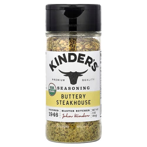 KINDER'S, Seasoning, Buttery Steakhouse, 3 oz (86 g)