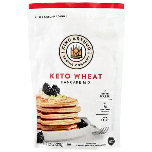King Arthur Baking Company, Keto Wheat Pancake Mix, 12 oz (340 g)