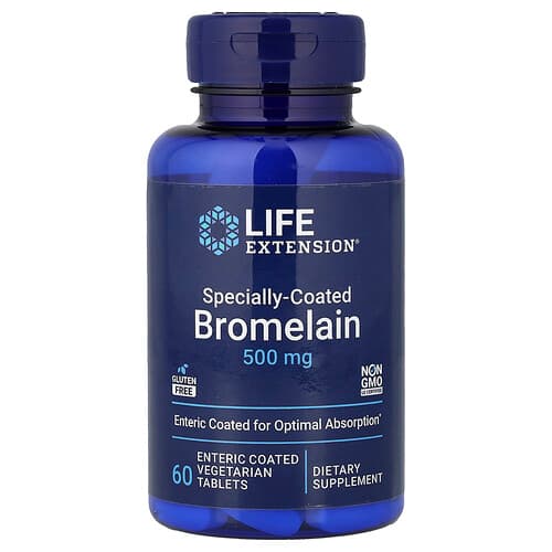 Life Extension, Bromelain, Specially-Coated , 60 Enteric Coated Vegetarian Tablets