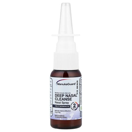 ManukaGuard, Medical Grade Manuka, Deep Nasal Cleanse Nasal Spray, 0.65 fl oz ( 20 ml)