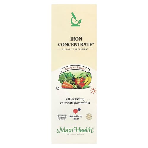 Maxi Health, Iron Concentrate™, Natural Berry , 2 fl oz (59 ml)
