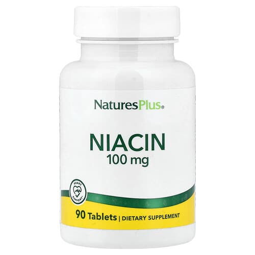 NaturesPlus, Niacin, 100 mg, 90 Tablets