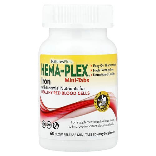 NaturesPlus, Hema-Plex®, 60 Slow Release Mini Tabs