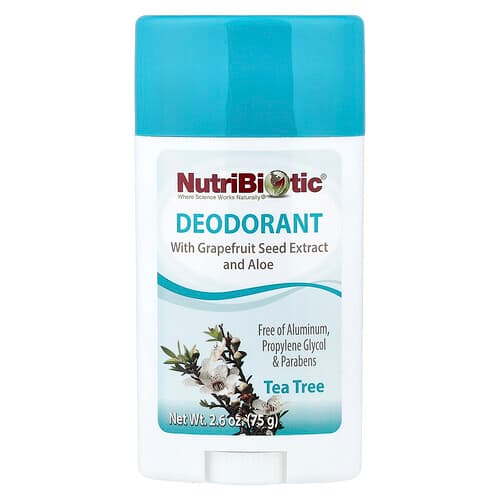 NutriBiotic, Deodorant, Tea Tree, 2.6 oz (75 g)