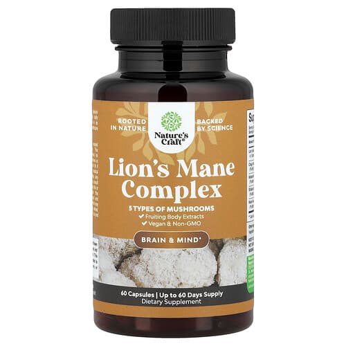 Nature's Craft, Lion's Mane Complex, 60 Capsules