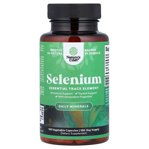 Nature's Craft, Selenium, 200 mcg, 100 Vegetable Capsules