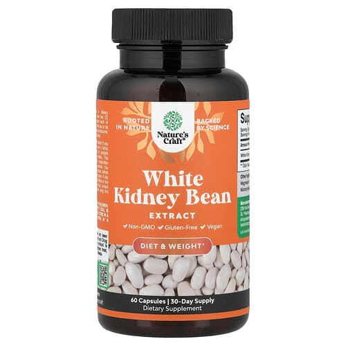 Nature's Craft, White Kidney Bean Extract, 60 Capsules (600 mg per Capsule)