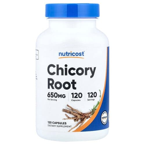 Nutricost, Chicory Root, 650 mg, 120 Capsules