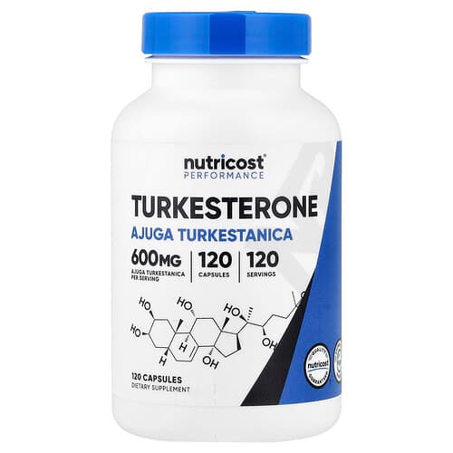 Nutricost, Performance, Turkesterone, 600 mg, 120 Capsules