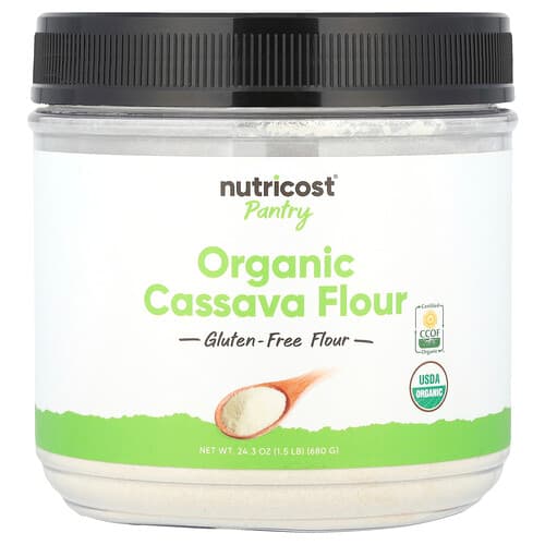 Nutricost, Pantry, Organic Cassava Flour, 24.3 oz (680 g)