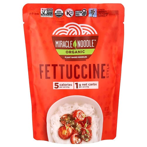 Miracle Noodle, Organic Fettuccine Style, 7 oz (200 g)