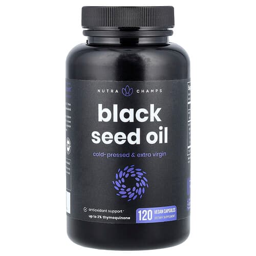NutraChamps, Black Seed Oil, 120 Vegan Capsules