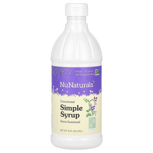 NuNaturals, Concentrated Simple Syrup, 16 fl oz (0.47 L)