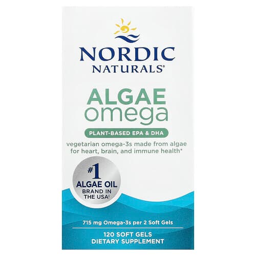 Nordic Naturals, Algae Omega, 120 Soft Gels (357.5 mg per Softgel)