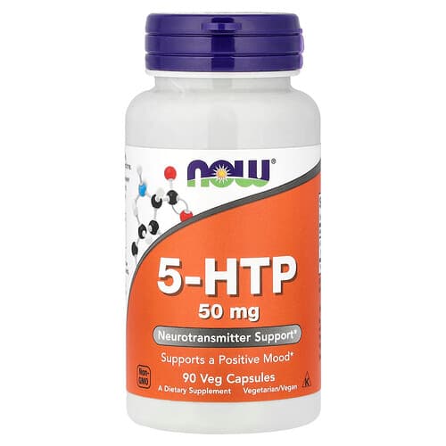 NOW Foods, 5-HTP, 50 mg, 90 Veg Capsules