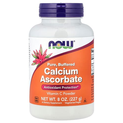 NOW Foods, Pure, Buffered Calcium Ascorbate, Vitamin C Powder, 8 oz (227 g)