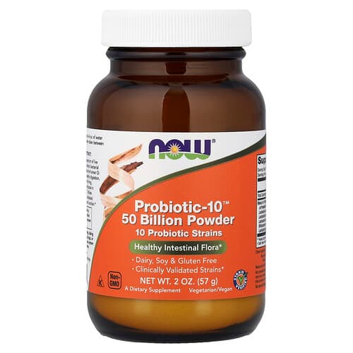 NOW Foods, Probiotic-10 Powder™, 2 oz (57 g)