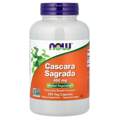 NOW Foods, Cascara Sagrada, 450 mg, 250 Veg Capsules