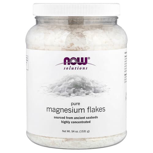 NOW Foods, Solutions, Pure Magnesium Flakes, 54 oz (1,531 g)