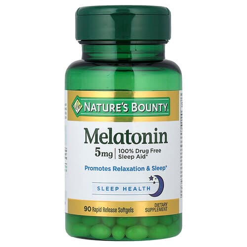 Nature's Bounty, Melatonin, 5 mg, 90 Rapid Release Softgels