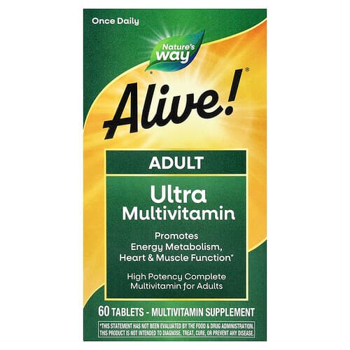 Nature's Way, Alive!® Adult Ultra Multivitamin, 60 Tablets