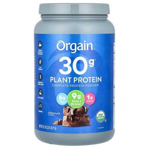 Orgain, Plant Protein, Complete Protein Powder, Chocolate, 2.01 lb (912 g)