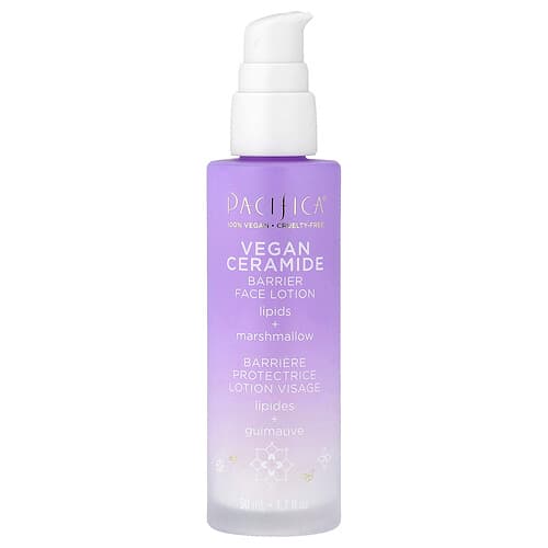 Pacifica, Vegan Ceramide, Barrier Face Lotion, Fragrance Free, 1.7 fl oz (50 ml)
