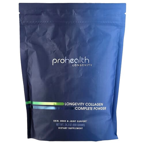 ProHealth Longevity, Longevity Collagen Complete Powder, Unflavored, 24.3 oz (690 g)