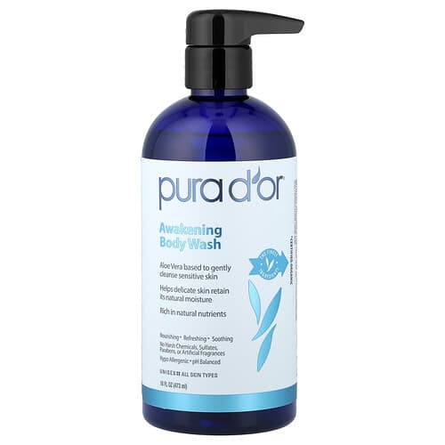 Pura D'or, Awakening Body Wash, 16 fl oz (473 ml)