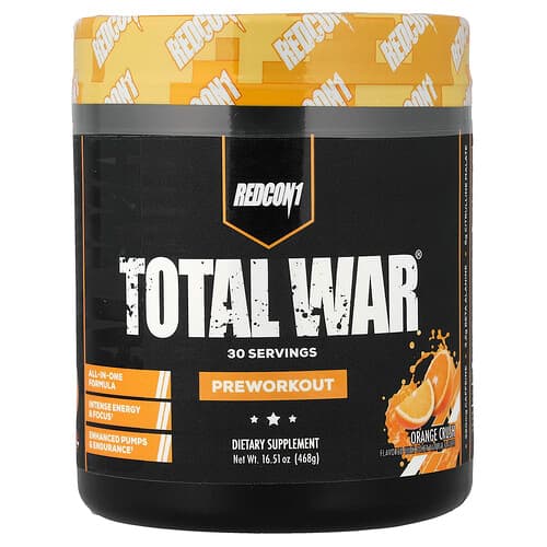 Redcon1, Total War®, Pre-Workout, Orange Crush, 15.66 oz (444 g)