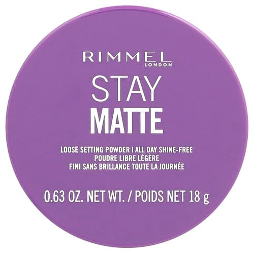 Rimmel London, Stay Matte, Loose Setting Powder, 001 Transparent, 0.63 oz (18 g)
