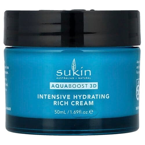 Sukin, AquaBoost 3D, Hyaluronic Acid Rich Night Cream, 1.69 fl oz (50 ml)