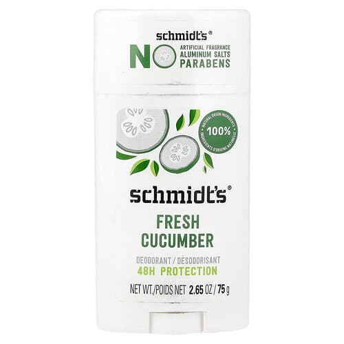 Schmidt's, Deodorant, Fresh Cucumber, 2.65 oz (75 g)
