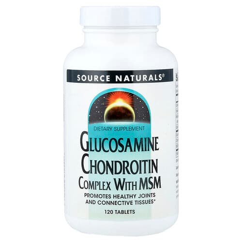 Source Naturals, Glucosamine Chondroitin Complex With MSM, 120 Tablets